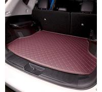 WINGOT Car Trunk Mats For VW T-Roc R-Line 2019-2023 2024 2025 2026, Leather Car Boot Liner Mat, Waterproof Rear Trunk Protector Mat Scratch Proof Carpets, D-brown