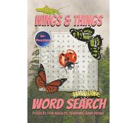 Wings and Things Word Search Book: Fun and Easy-to-Read Word Searches Featuring Bugs, Butterfly, and Nature Themes | 6x9 inches, 110 pages | 50+ Word ... During Holidays, Vacations, or Free Time