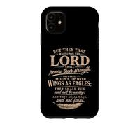 Wings As Eagles Isaiah 40 31 Christian Scripture Gifts Case for iPhone 11