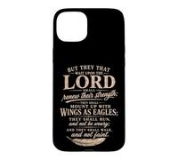 Wings As Eagles Isaiah 40 31 Christian Scripture Gifts Case for iPhone 15 Plus