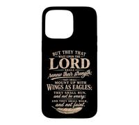Wings As Eagles Isaiah 40 31 Christian Scripture Gifts Case for iPhone 15 Pro Max