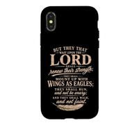 Wings As Eagles Isaiah 40 31 Christian Scripture Gifts Case for iPhone X/XS