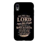 Wings As Eagles Isaiah 40 31 Christian Scripture Gifts Case for iPhone XR