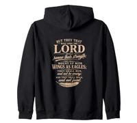 Wings As Eagles Isaiah 40 31 Christian Scripture Gifts Zip Hoodie