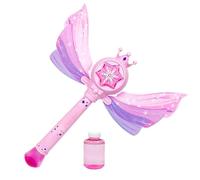 Wings Design Bubble Machine Stick - ABS Electric Musical Toy, Portable Foam Making Device, Outdoor Fun | Holiday Celebration Party Supplies, Events In The