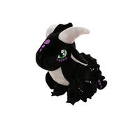 Wings Dragon Plush Stuffed Animal Cute Fire Dragon Plushies Stuffy Merch for Kids Boys Girls (black)