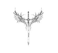 Wings Edge Waterproof Semi-Permanent And Long-Lasting 2 Weeks Temporary Tattoo Stickers For Men And Women Finger Chest Arm Back(1pcs)