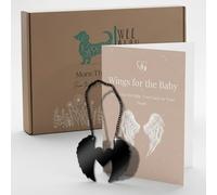 Wings for the Baby Miscarriage Gift Box | Acrylic Angel Wings Keepsake & A6 Poem Card | Pregnancy Loss & Infant Memorial Gift for Parents | Thinking of You Sympathy Bundle