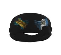Wings Haiti and Guatemalan Guatemala Flag Sports Headband Stylish Yoga Exercise Hairbands Breathable