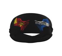 Wings Haiti and Guatemalan Guatemala Flag Sports Headband Stylish Yoga Exercise Hairbands Breathable