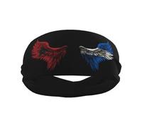Wings Haiti and Guatemalan Guatemala Flag Sports Headband Stylish Yoga Exercise Hairbands Breathable