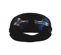 Wings Haiti and Guatemalan Guatemala Flag Sports Headband Stylish Yoga Exercise Hairbands Breathable