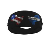 Wings Haiti and Guatemalan Guatemala Flag Sports Headband Stylish Yoga Exercise Hairbands Breathable