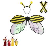 Wings Ladybug Adult, Halloween Ladybird Bee Fairy Costume Accessories with Headband Cute Party Favor for Women Girls