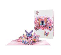Wings of Color Cherry Blossom 3D Pop Up Greeting Card