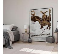 Wings of Desire (1987) Framed Classic-Cult Movie Poster Print Wall Art Image Home Decor Artworks Framed Poster Different Sizes and Colours