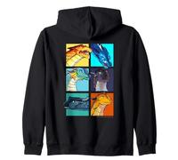 Wings of Fire Character Squares Zip Hoodie