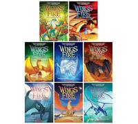Wings of Fire Series Book 1-8 By Tui T. Sutherland Graphic Novel 8 Books Collection (Escaping Peril, Winter Turning, Moon Rising, The Brightest Night, Dark Secret, Hidden Kingdom, Lost Heir & 1 More)