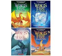 Wings of Fire Series Book 5-8 By Tui T. Sutherland Graphic Novel 4 Books Collection (The Brightest Night, Moon Rising, Winter Turning & Escaping Peril)