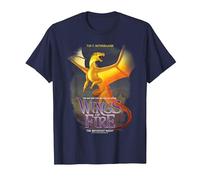 Wings of Fire The Brightest Night Cover T-Shirt, Men, Navy Blue, 5X-Large