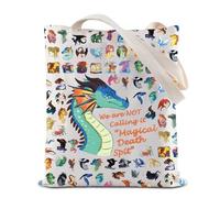 Wings Of Fire Tote Bag We Are Not Calling It Magical Death Spit Shoulder Bag Dragon Book Lover Reader Gift (Death Spit Tote)