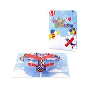Wings Of Joy 3D Airplane Pop Up Kids Birthday Card