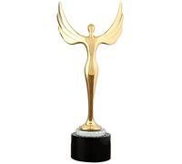 Wings Of Success Golden Award Trophy, Trophies With Custom Engraving, Competition Prize, Party Gift, Achievement Trophy