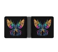 Wings of The Dragon Bifold Wallet Slim Minimalist Front Pocket with Card Slots for Women Men