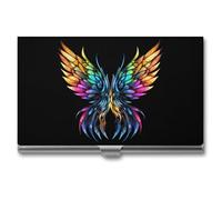 Wings of The Dragon Business Card Holder Metal Wallet Credit Card ID Case for Men Women