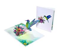 Wings of Wonder Hummingbird Whispers 3D Pop Up Greeting Card