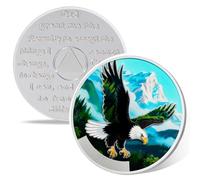 Wings to Soar 3 Year Sobriety Coin, Affirmation AA Medallion, Addiction Recovery Three Year Sober Coins, Celebrating Recovery Anniversary Token, NA AA Sobriety Gifts for Men Women
