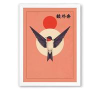 Wings to the Sun Japandi Framed Wall Art Print A3 (42×29.7cm) White, Wall Decor for Living Room, Bedroom, Office & Home, Ready to Hang, Art Gift