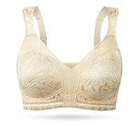 WingsLove Women's Full Cup Minimizer Bra Wide Straps Non-Wired No Padding Bra Comfort Plus Size (Nude 40D)