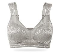 WingsLove Women's Full Cup Minimizer Bra Wide Straps Non-Wired No Padding Bra Comfort Plus Size(Silver Grey 36C)