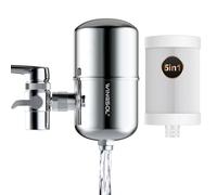 WINGSOL WINGSOL Faucet Filter Reduce Heavy Metals 99.6% Lead, Increase Water pH & Taste NSF/ANSI 42&53, 304 Stainless-Steel 220-Gallon 0.1µm Remineralize Water 5-in-1 Function WS-FM001-5in1