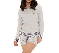 Wingwalker Womens Disney Star Wars Pyjamas Ladies The Mandalorian PJs Grey Size Small