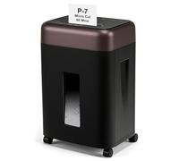 Wingwise P-7 High Security Paper Shredder(1 * 1.2mm), 5-Sheet Super Micro Cut, 11.9 Gallons Wastebasket, 3m/min High-Speed Shredding, Auto Jam-Proof Paper Shredder Heavy Duty for Home Office
