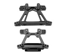WINH 1/10 RC Shock Tower Set, Easy To Install Aluminum Alloy Erosion Resistant High Strength RC Shock Tower Set for BL 2S SLASH 4X4 Trucks (Black)