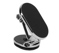 WINH 360° Rotation Car Phone Holder Magnetic Mount Universal Magnet Phone Stand [Stable Fix] [Flexible] for All Drivers (Silver)