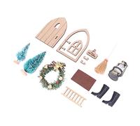 WINH Christmas Fairy Door Kit, Dollhouse Fairy Door Kit Colorful Scenes for DIY