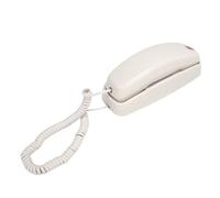 WINH Corded Home Phone, Wall Mountable Big Button Small Senior Friendly Volume Control Landline Phone for Office (Beige)