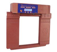 WINH Double Door Chicken Coop Opener, Died of Auto Chicken in Usuly to Use the Automatic Door with Timers for Ducks for Farms for Barns (Bronze)