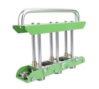 WINH Edge Rolling Machine, Solid Steel Pillar Edge Roller 0-90 Degree Adjustable Angle Imperial Depth Gauge for Bending Metal Roofing Materials (Green)
