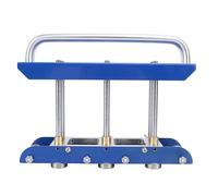 WINH Edge Rolling Machine, Solid Steel Pillar Edge Roller 0-90 Degree Adjustable Angle Imperial Depth Gauge for Bending Metal Roofing Materials (Blue)