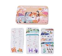 WINH Educational Wooden Number Letter Blocks Boards Learning Toy for Children, Exercise Multi Ability for Promoting Parent Child Relationship, Solid Wood Material