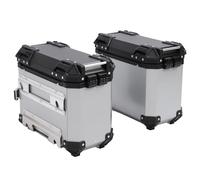 WINH Hard Side on The Motorcycle Side, Strong Motorcycle Capacity 35l Hard Box with a Bracket Installation (Silver)
