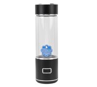 WINH Hydrogen Bottle, Hydrogen Rich Water Glass with Slip on da (Black)