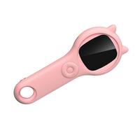 WINH Junior Microscope, Portable Students Portable Microscope 8 Light LED 2 Inch IPS Screen 100x-500x Zoom Range for the Classroom (Pink)