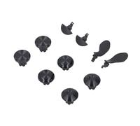 WINH Metal Thumbsticks High Performance Stainless Steel Replacement Joystick Buttons for Edge Wireless Controller, for Pro Gamers (Black)