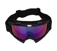WINH Motorcycle Goggles Dustproof Breathable Matte Black Frame Outdoor Ski Goggles Snowboard Ventilation (Colorful Lens)